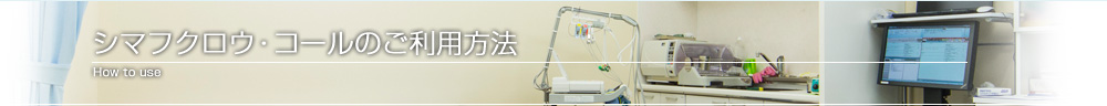 シマフクロウ・コールご利用方法